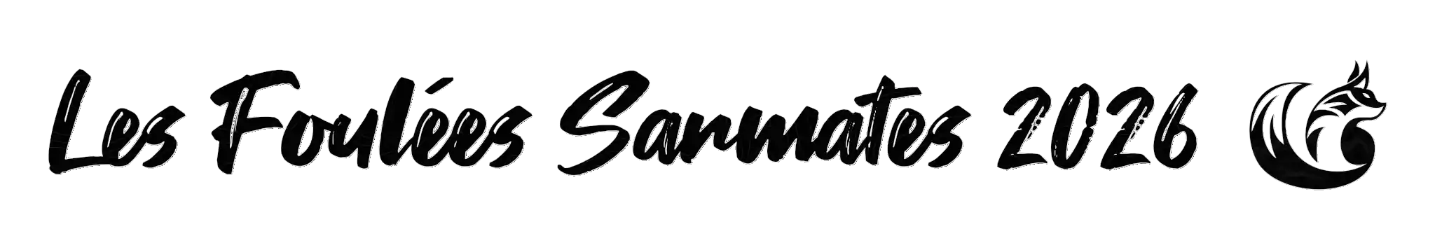 Logo-texte de la compétition Les Foulées Sarmates